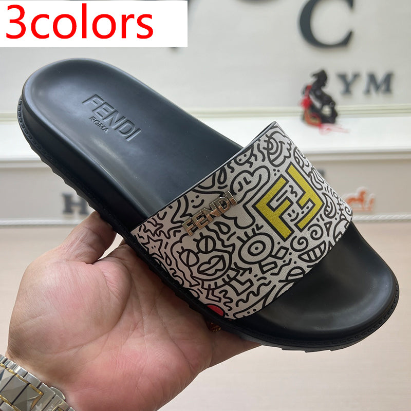 54F120Z   High quality leather slippers