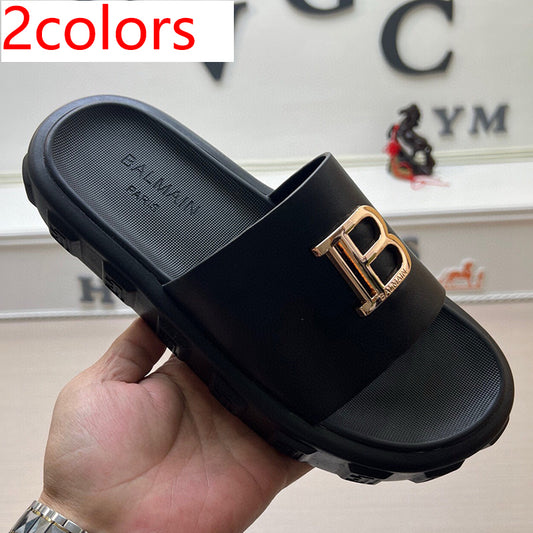 54A21Z   High quality leather slippers