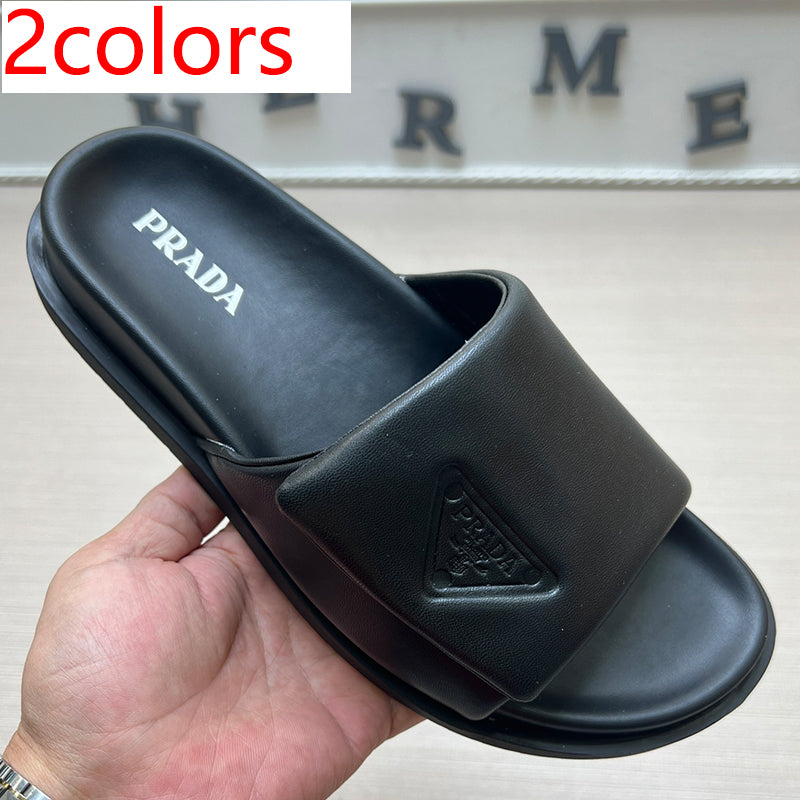 54PD7Z   High quality leather slippers