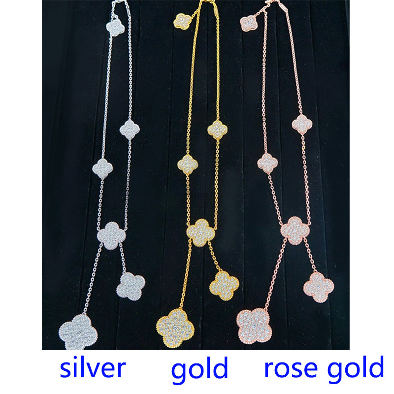 5XVA182K (1:1 High quality 6 flowers necklaces)