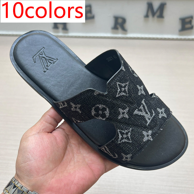 54E22Z   High quality leather slippers