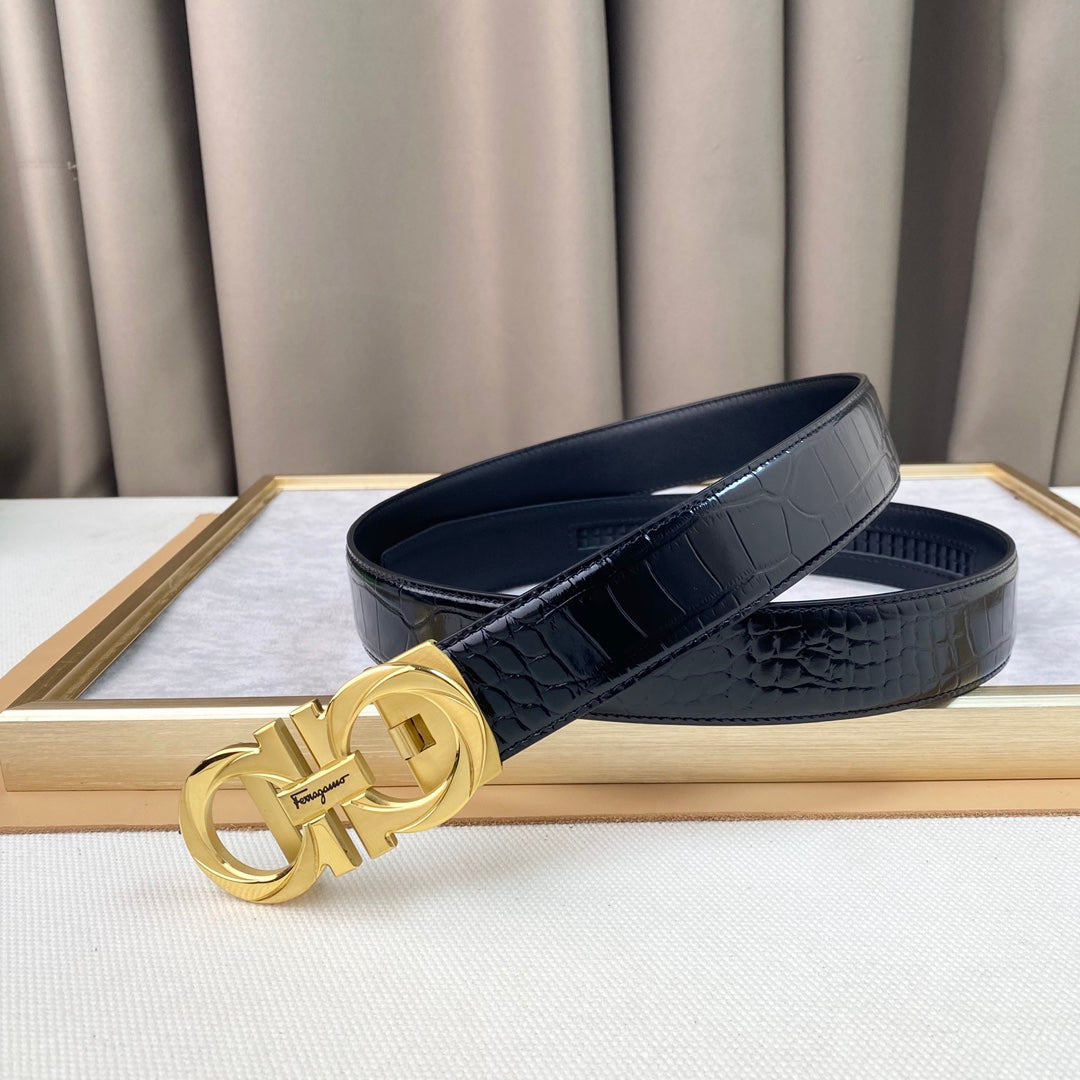 14A102P   (High quality leather belt With full package)