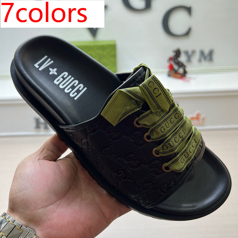 54B16Z   High quality leather slippers