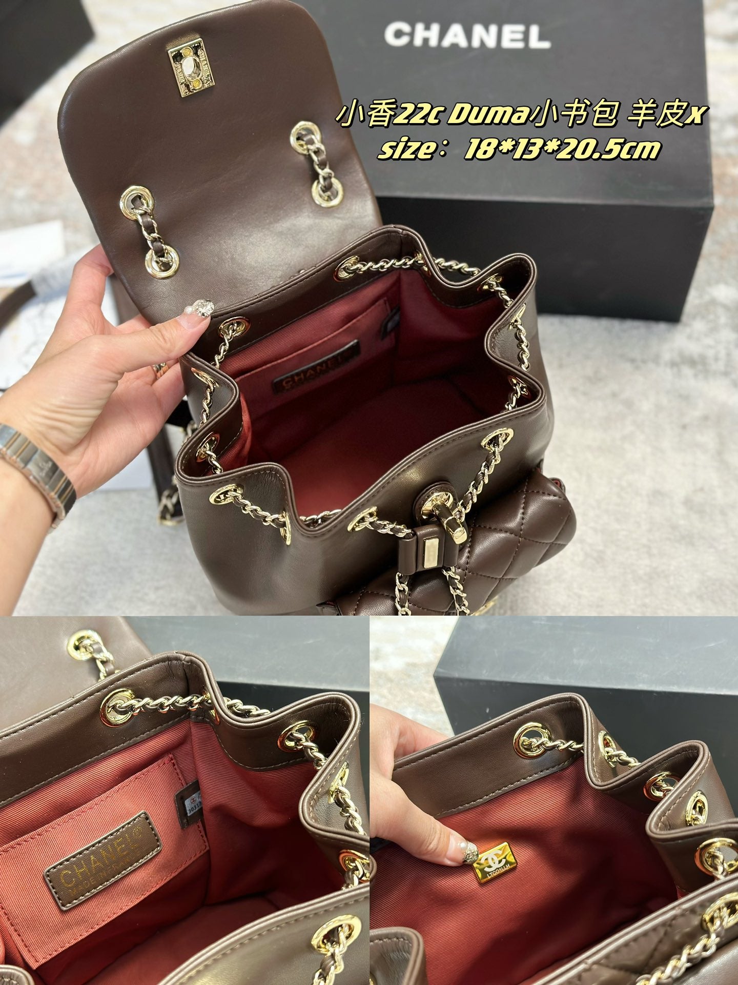 6XC225B ( 1:1 hight quality leather bag)