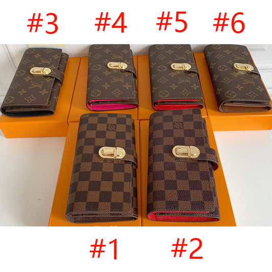 1XE73B Fashionable leather wallets with package