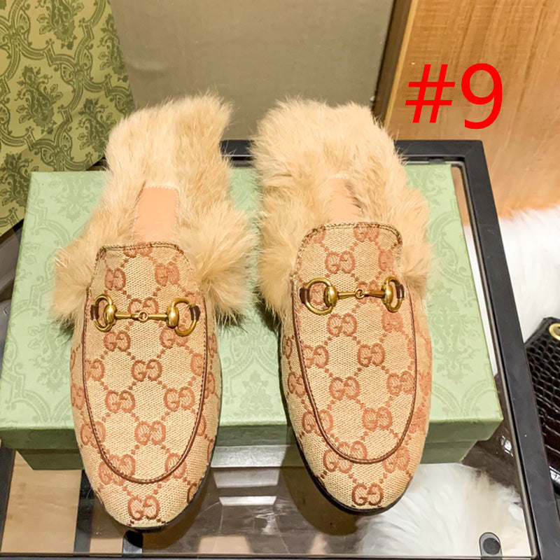 1YB50Z  1：1High quality rabbit fur slippers