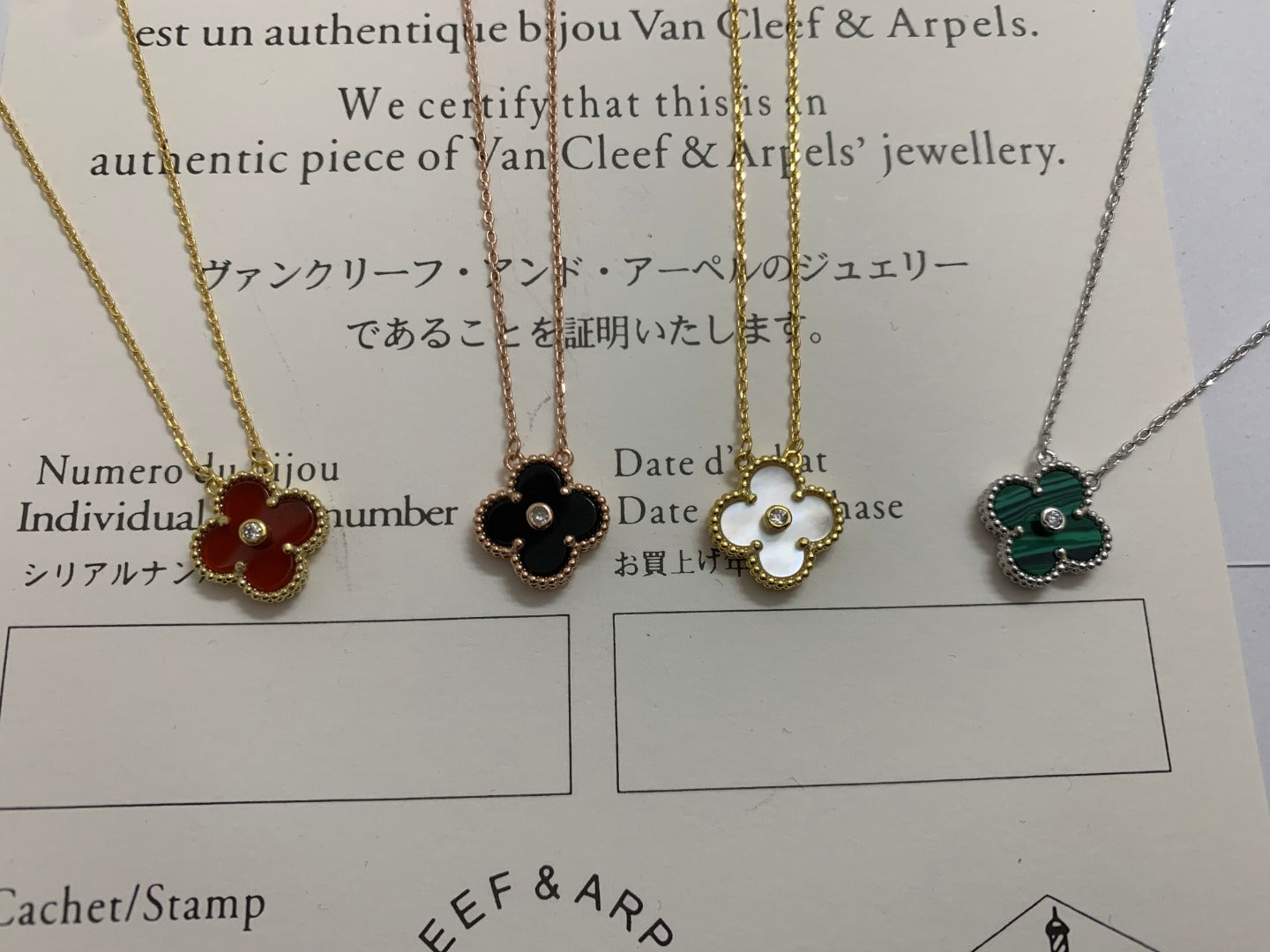 5XVA185X (1:1 High quality 1 flower necklace)