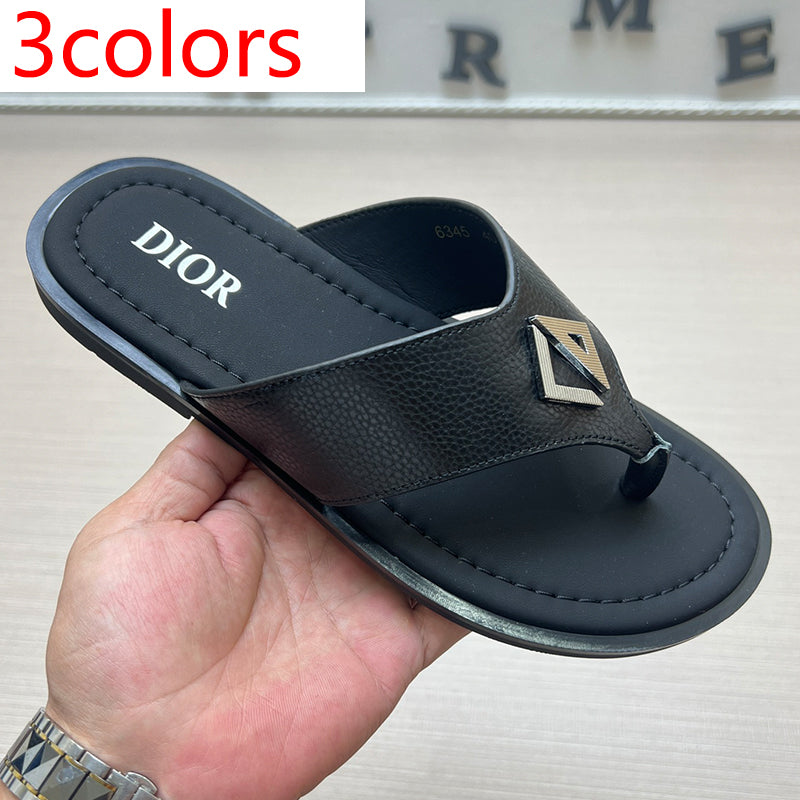 54D77Z   High quality leather slippers