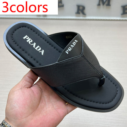 54PD72Z   High quality leather slippers