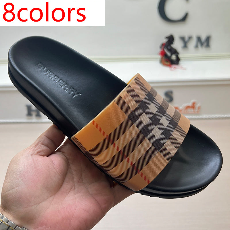 54R119Z   High quality leather slippers