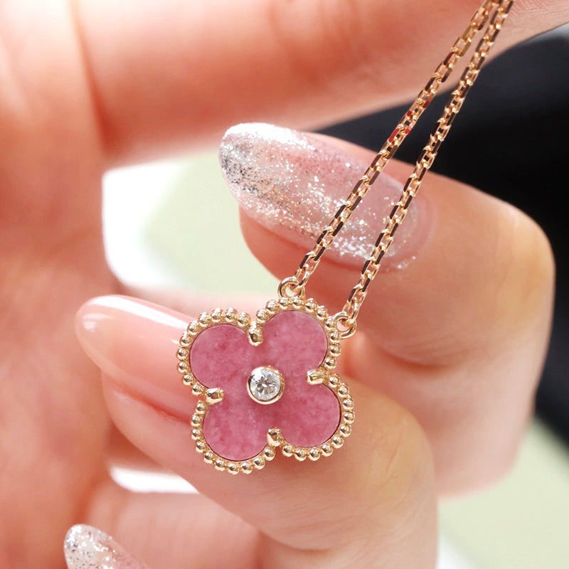 5XVA186X (1:1 High quality 1 flower necklace and ring)