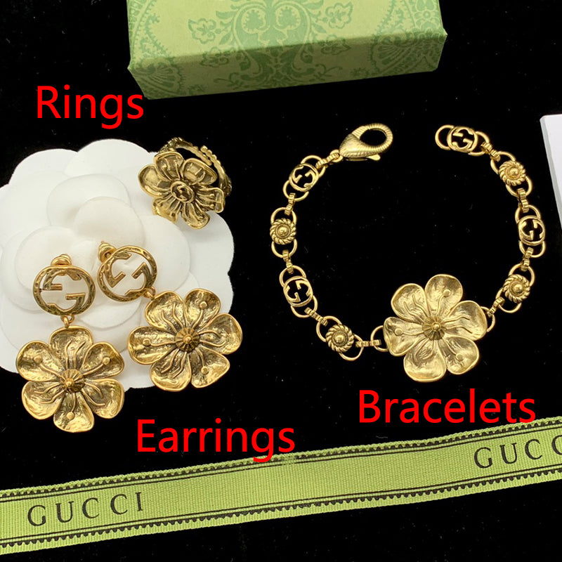 14B343X  Fashionable and high quality  Earrings Rings Bracelets