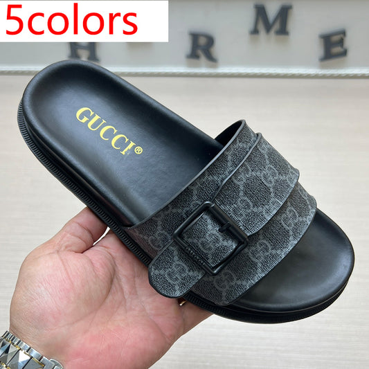 54B92Z   High quality leather slippers