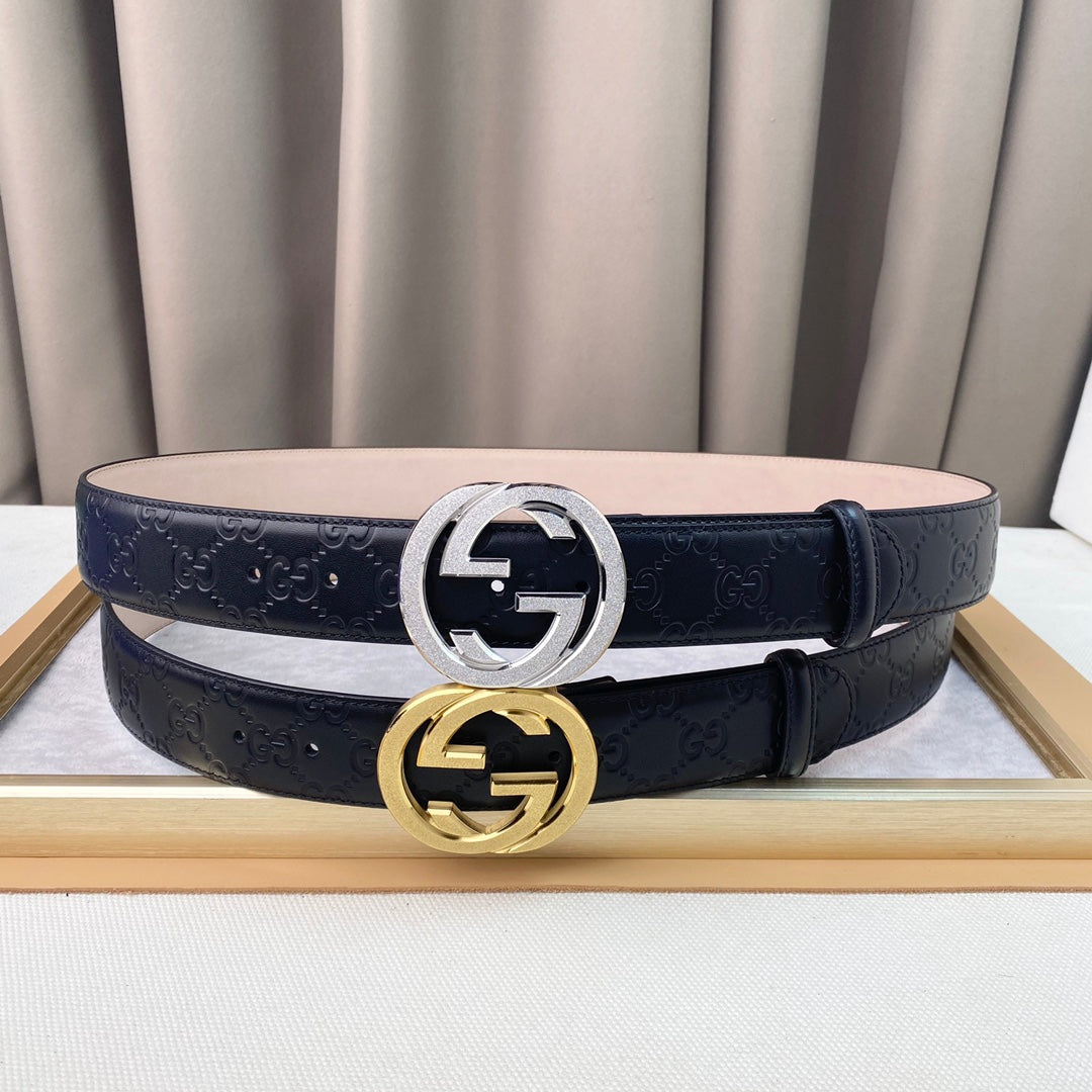 14B103P   (High quality leather belt With full package)