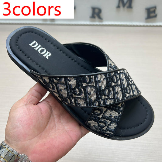 54D79Z   High quality leather slippers