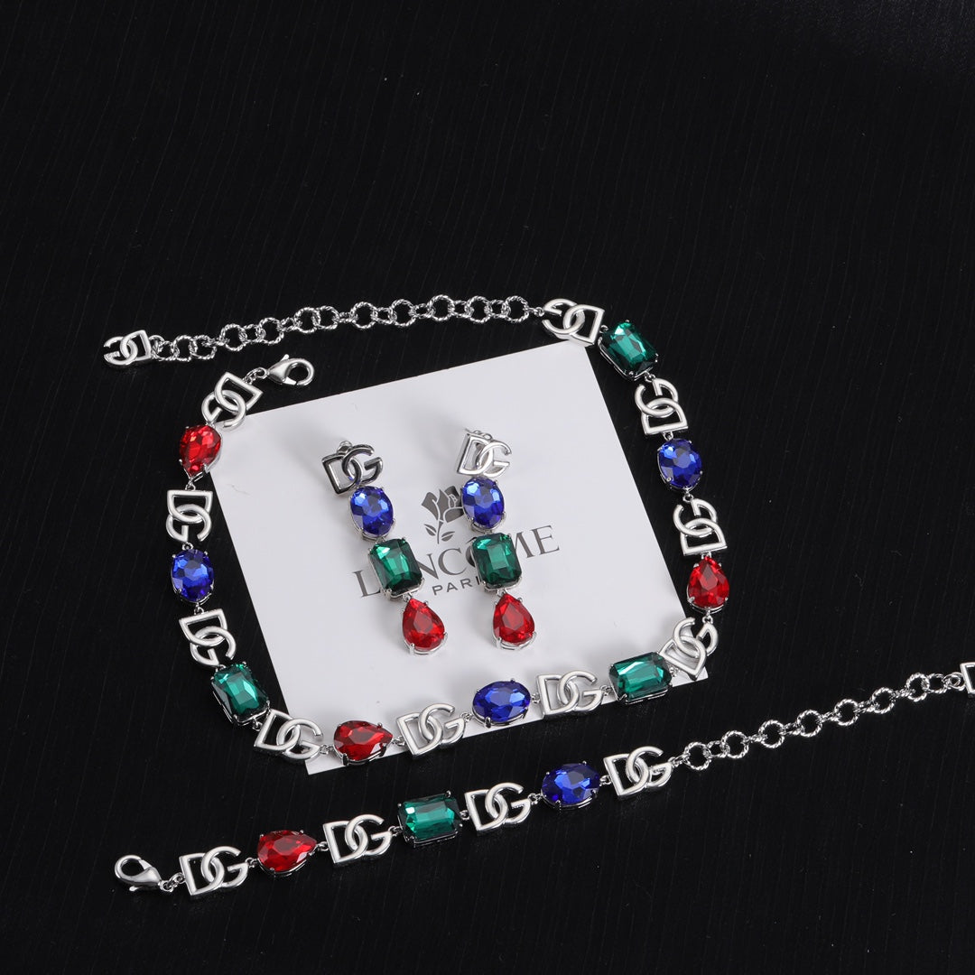 1XA583X Fashion high -quality Earrings Bracelets Necklaces