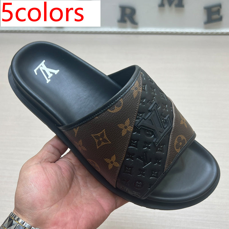 54E2Z   High quality leather slippers