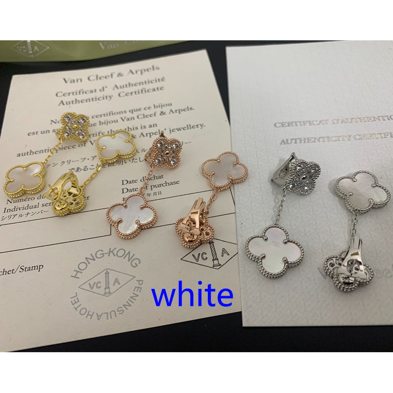 1XVA189E  (1:1 High quality 2 flower earrings)