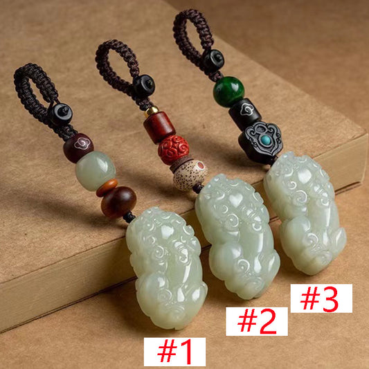 PD0047 Fashion High Quality Jade Keychain Chinese Style Accessories