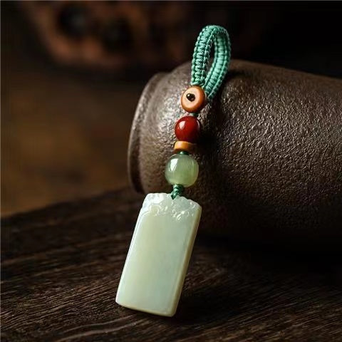 PD0043 Fashion High Quality Jade Keychain Chinese Style Accessories