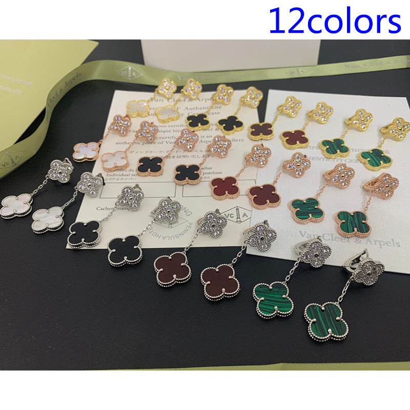 1XVA189E  (1:1 High quality 2 flower earrings)