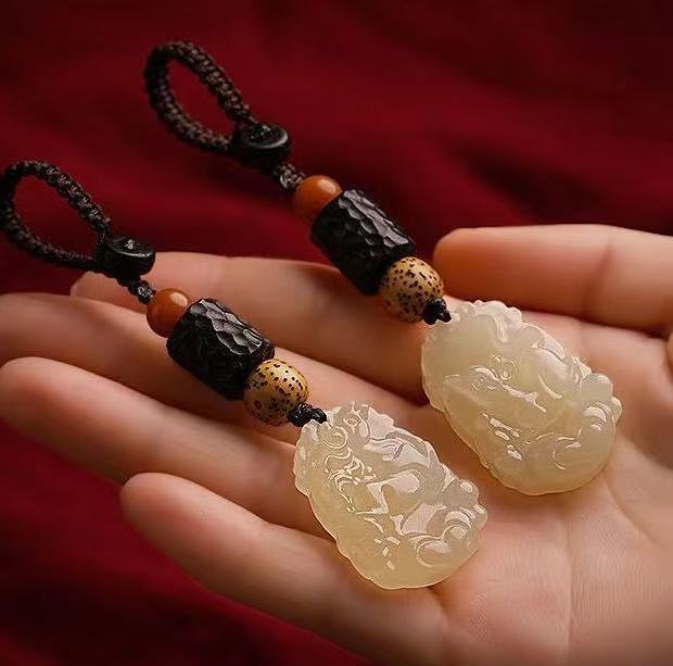 PD0046 Fashion High Quality Jade Keychain Chinese Style Accessories