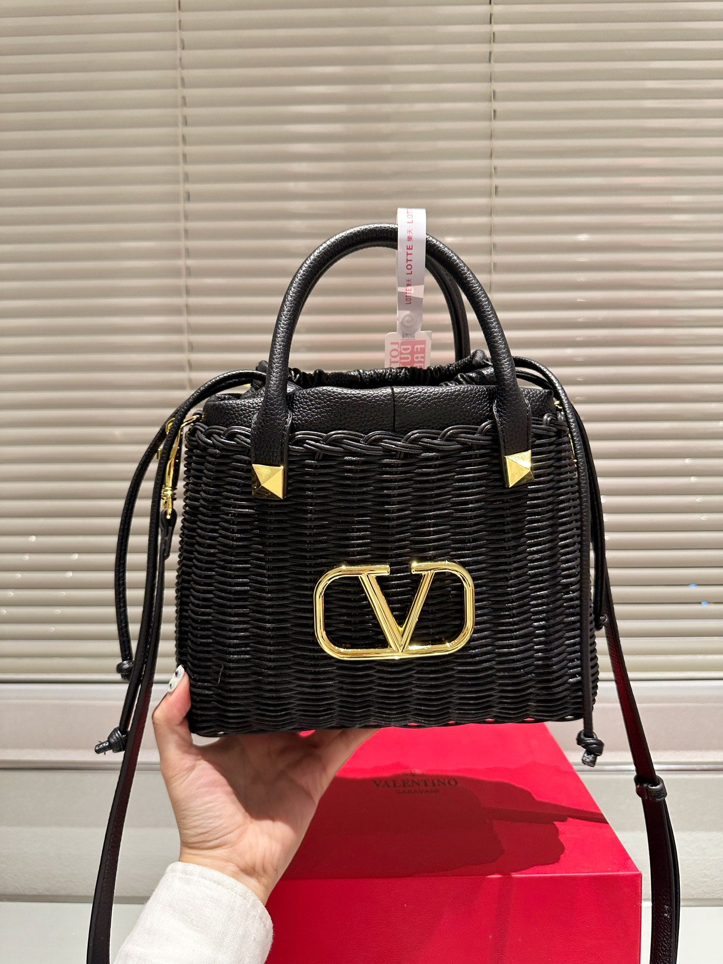 6XVL59B (fashion woven+ leather bag)