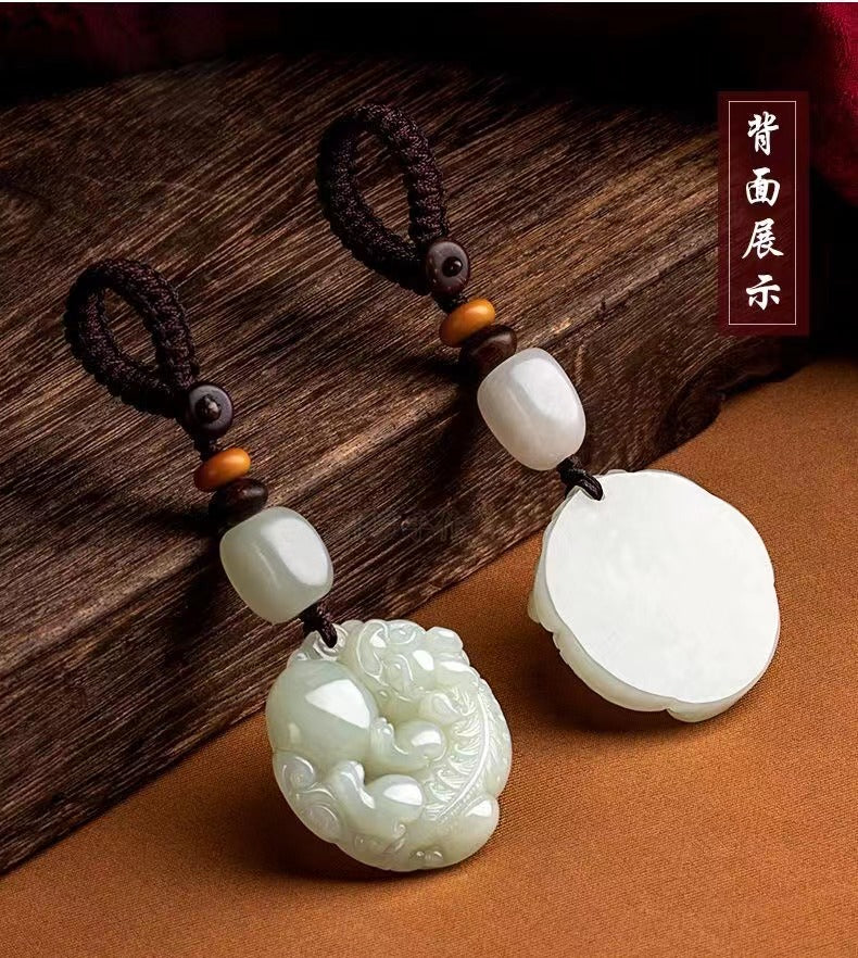 PD0045 Fashion High Quality Jade Keychain Chinese Style Accessories