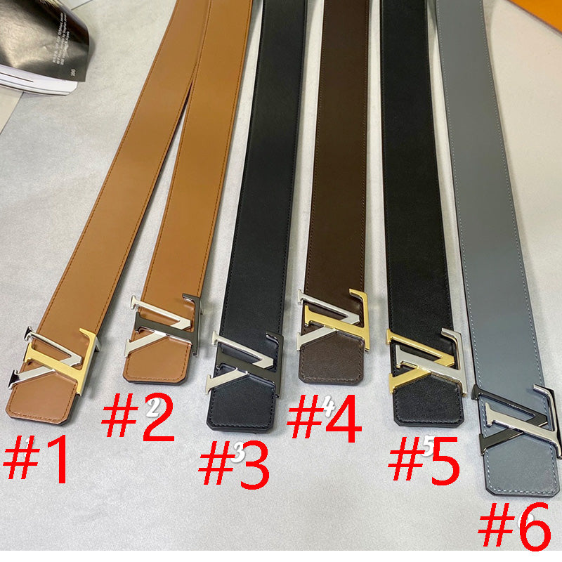 1YE65P  1: 1 High -quality cowhide double -sided belt