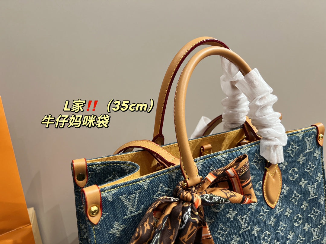 6XE68B ( fashion Denim material bag)