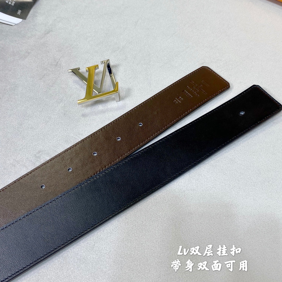 1YE65P  1: 1 High -quality cowhide double -sided belt