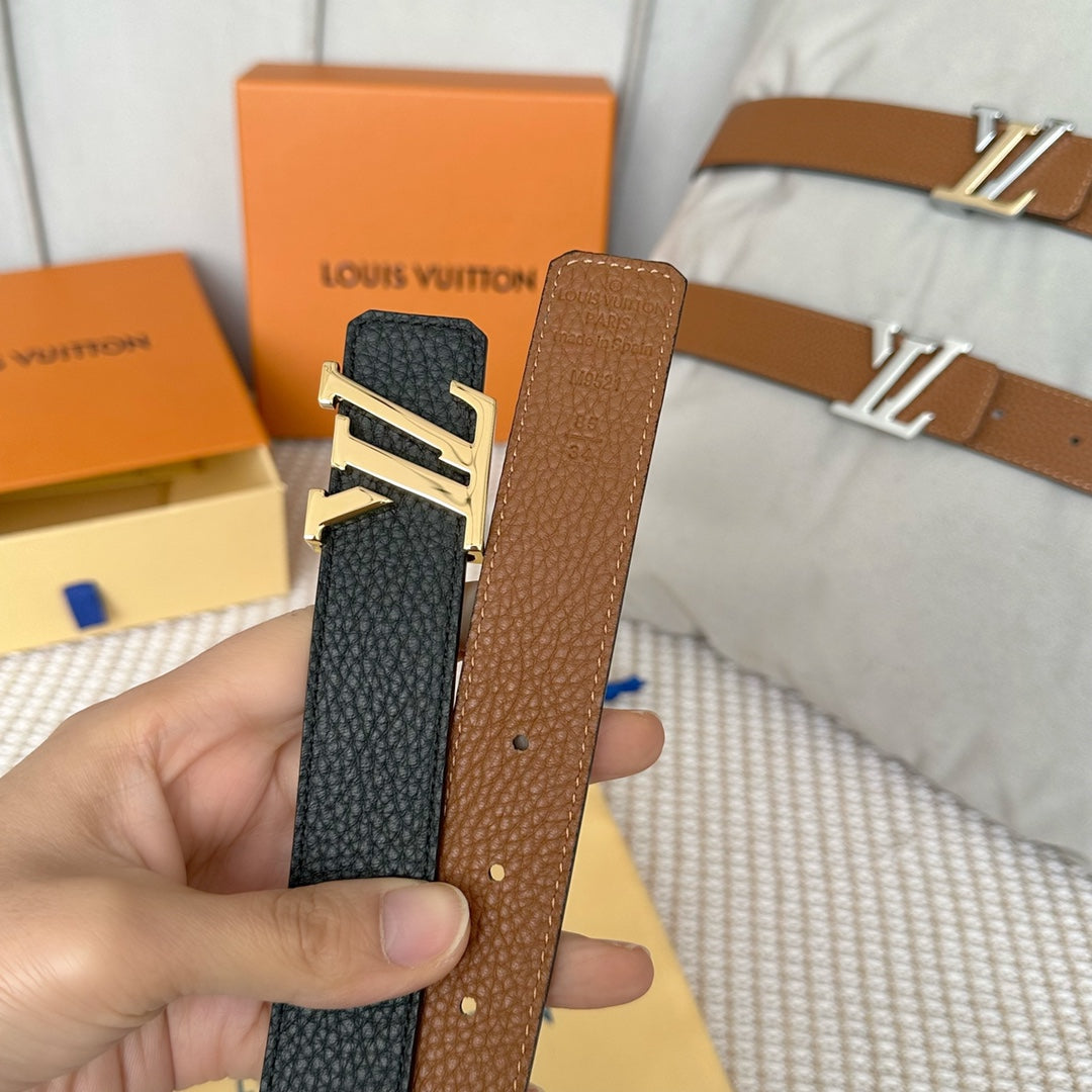 1YE72P  1: 1 High -quality cowhide double -sided belt