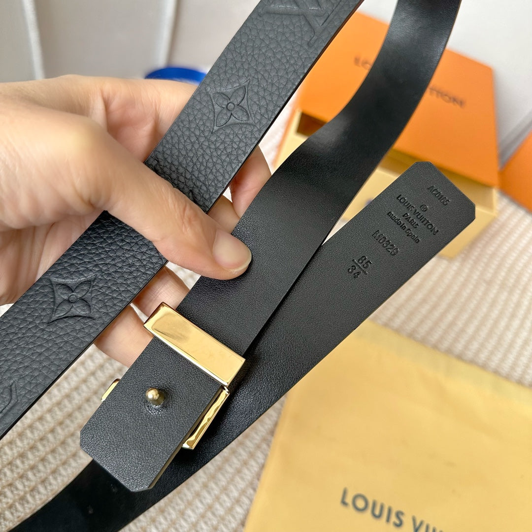 1YE72P  1: 1 High -quality cowhide double -sided belt