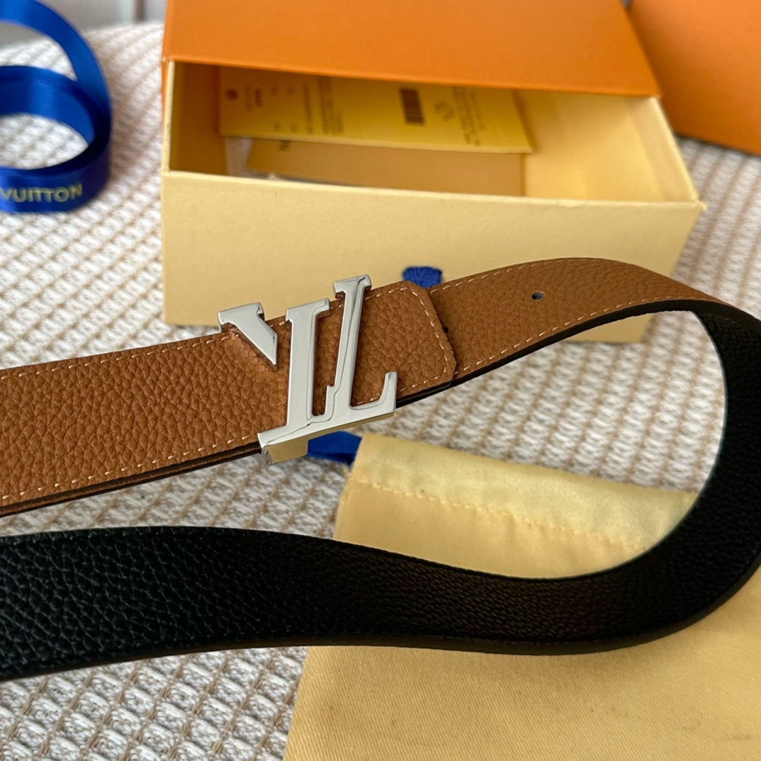 1YE72P  1: 1 High -quality cowhide double -sided belt