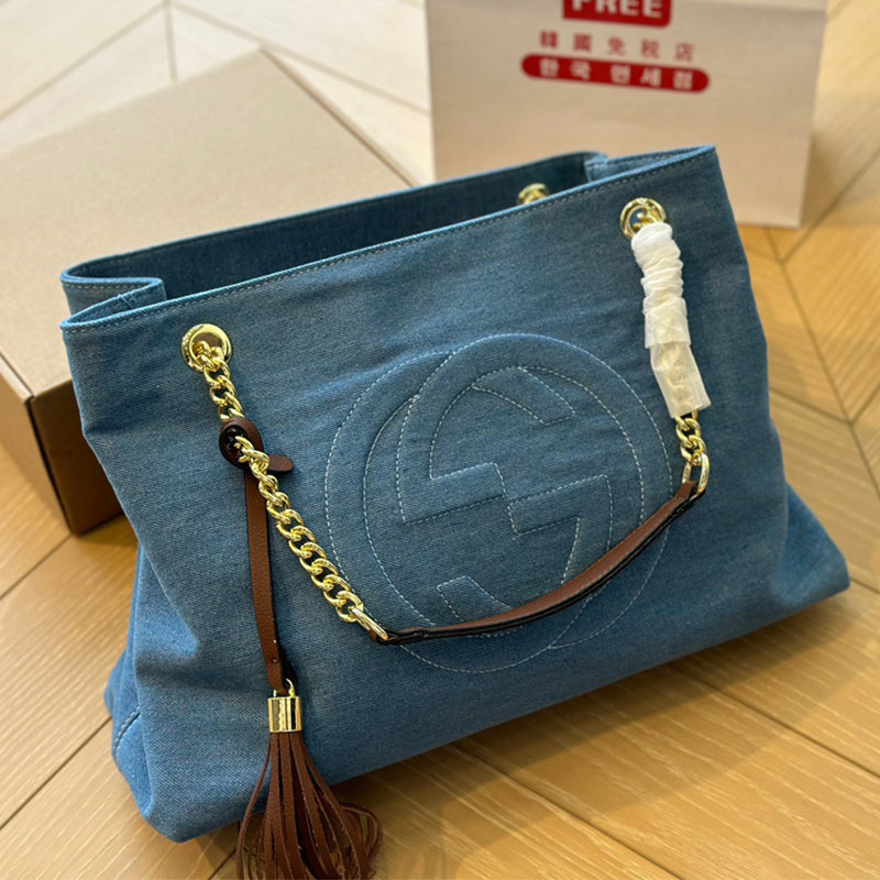 6XB83B ( fashion Denim material bag)