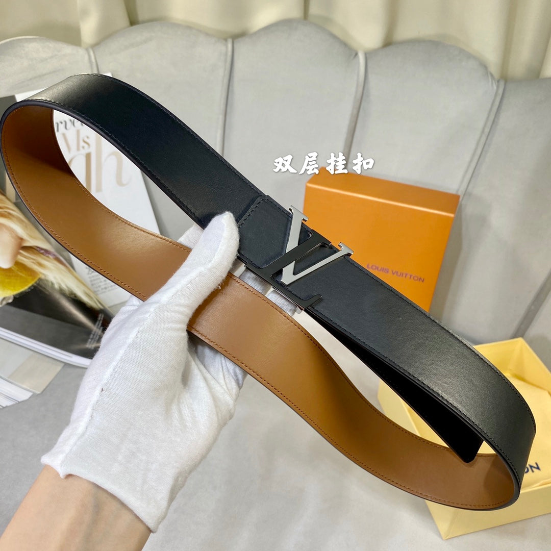 1YE65P  1: 1 High -quality cowhide double -sided belt