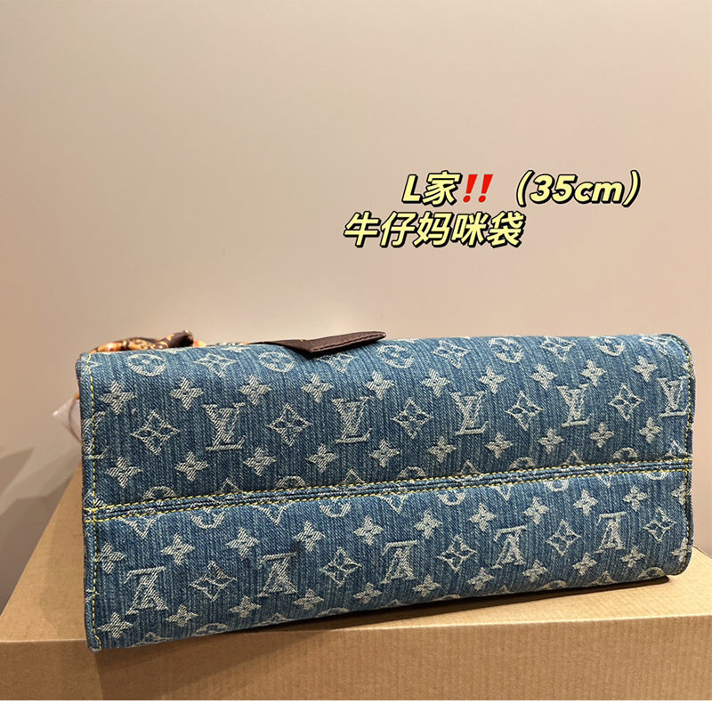 6XE68B ( fashion Denim material bag)