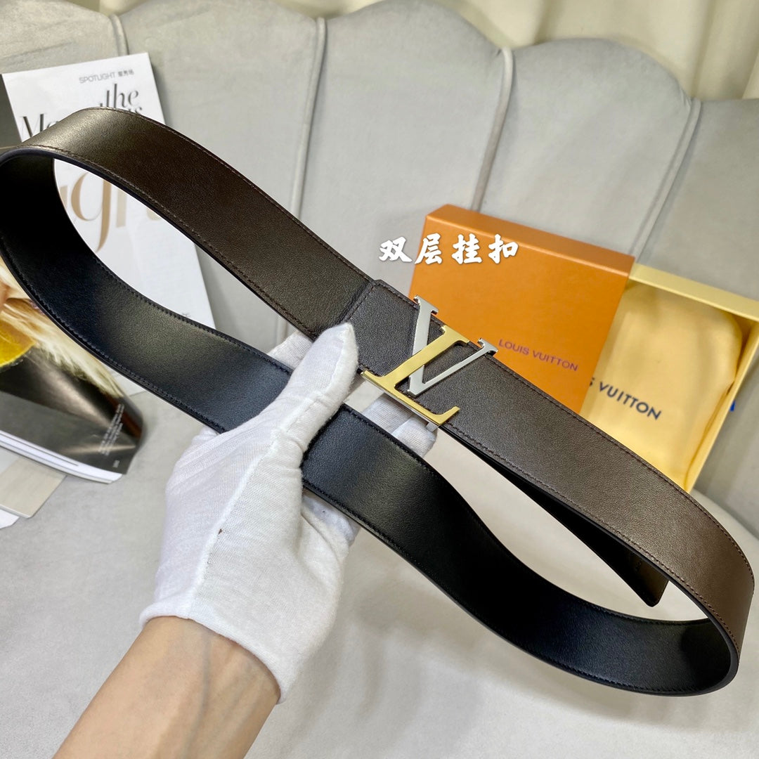 1YE65P  1: 1 High -quality cowhide double -sided belt