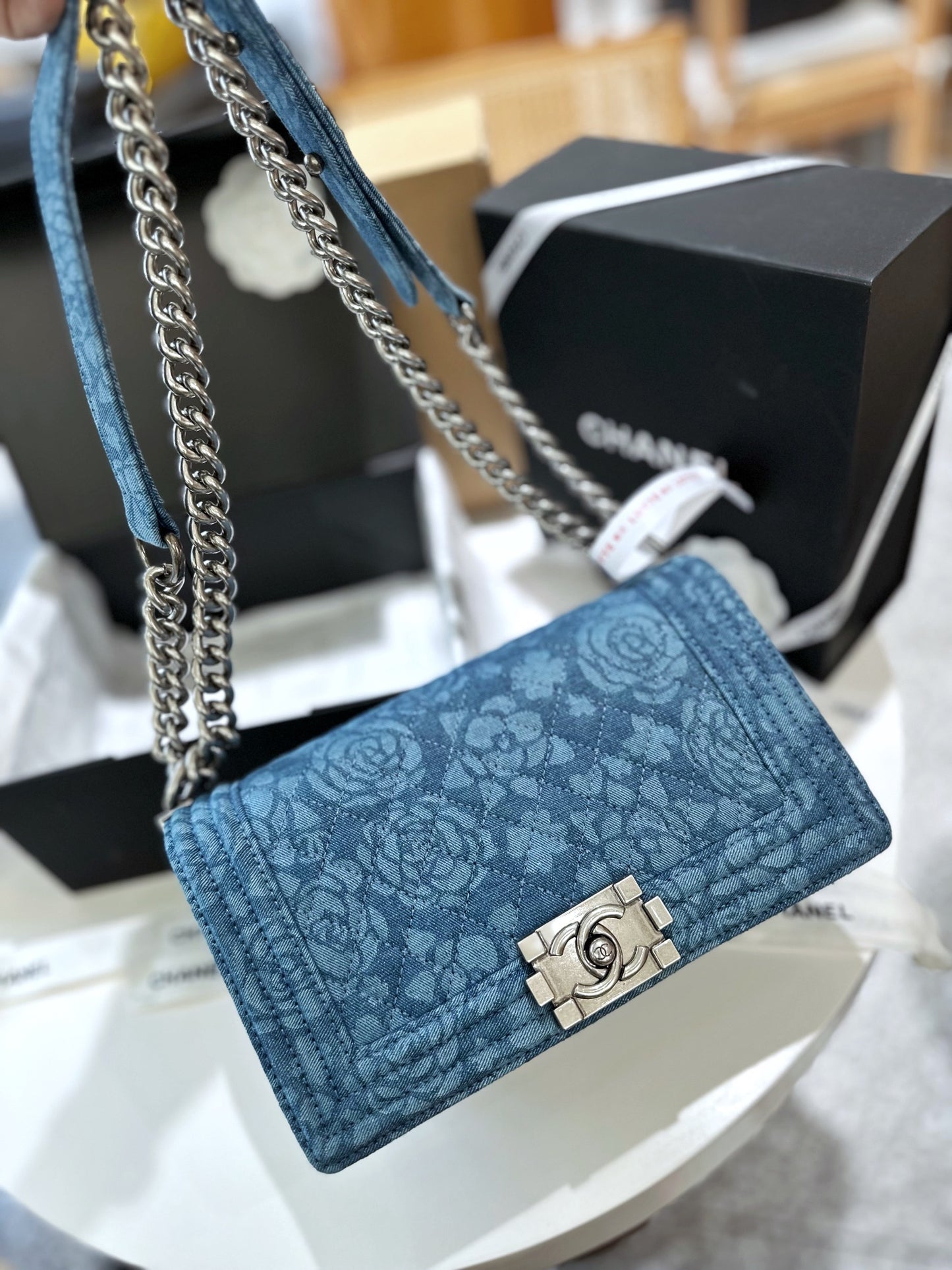 6XC79B ( fashion Denim material bag)