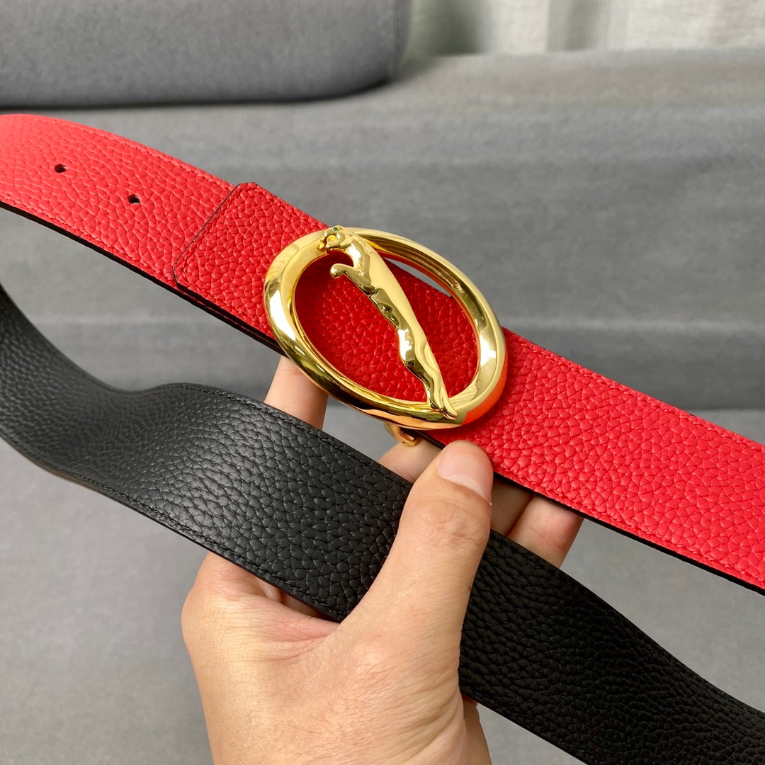 1: 1 High -quality head layer leather belt 1YA59P