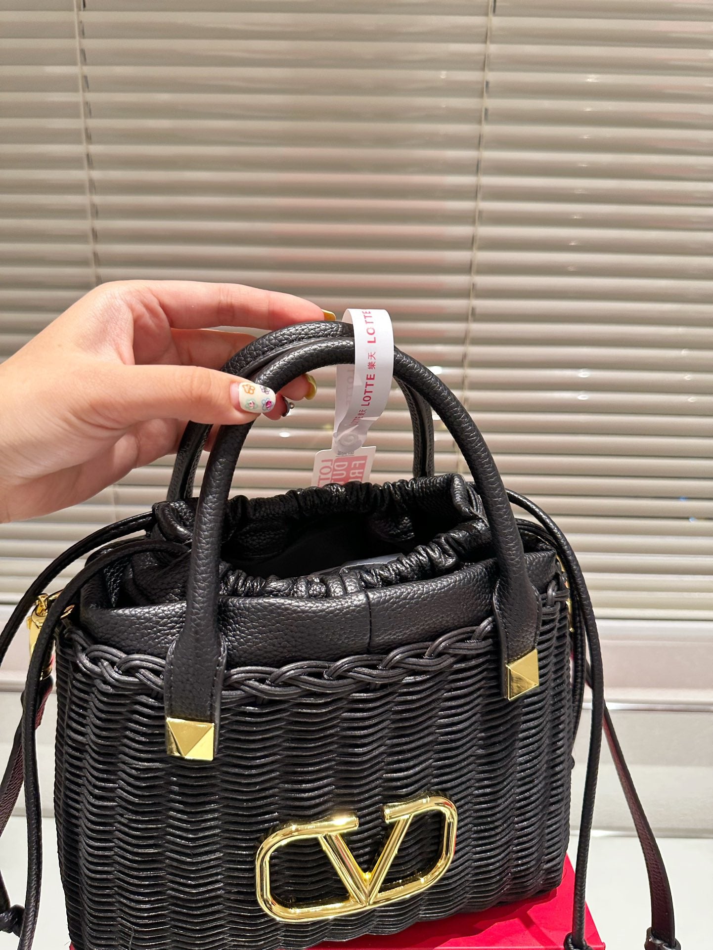 6XVL59B (fashion woven+ leather bag)