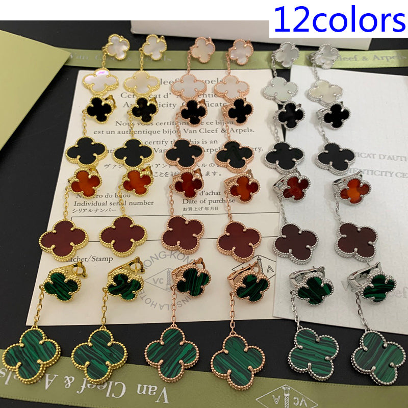 1XVA188E  (1:1 High quality 2 flower earrings)