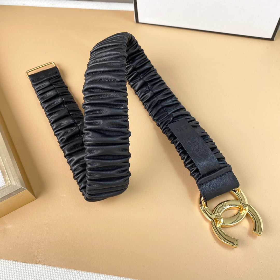 High -quality sheepskin belt  1XC21P