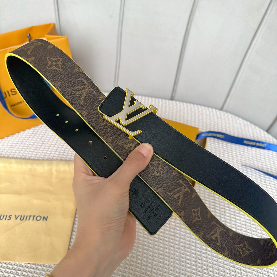 1YE64P  1: 1 High -quality cowhide double -sided belt