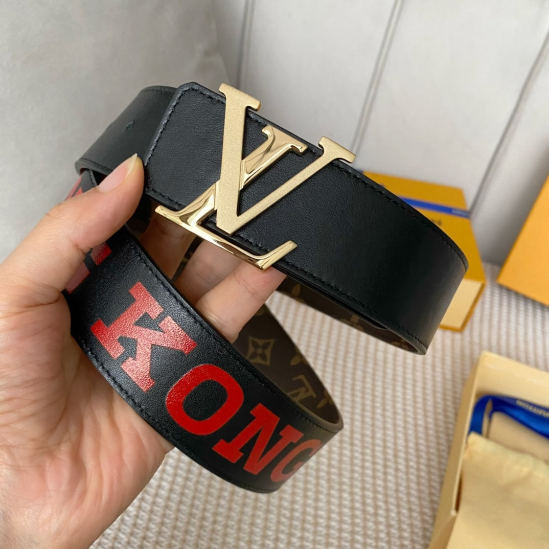 1: 1 High -quality head layer leather belt 1YE53P