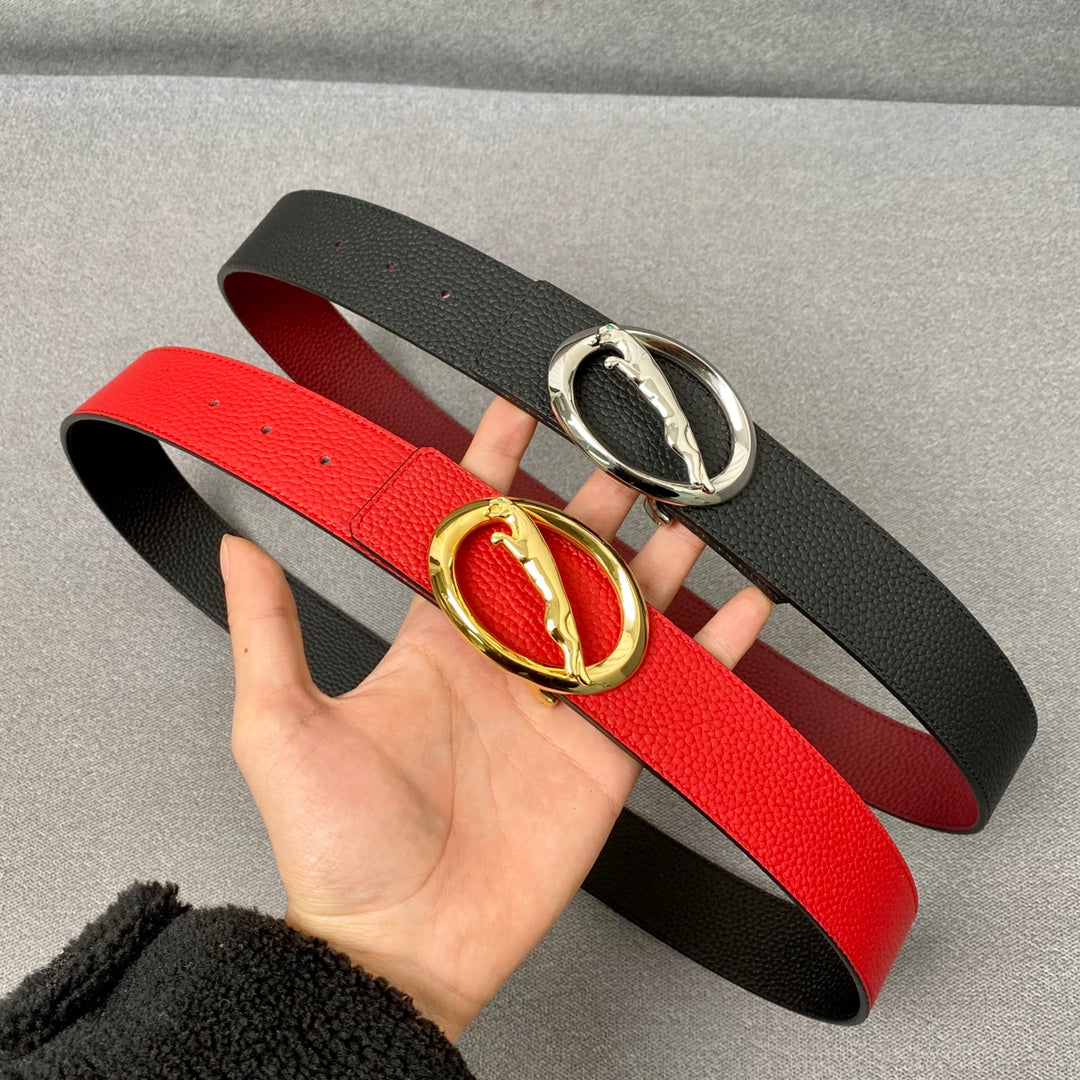 1: 1 High -quality head layer leather belt 1YA59P