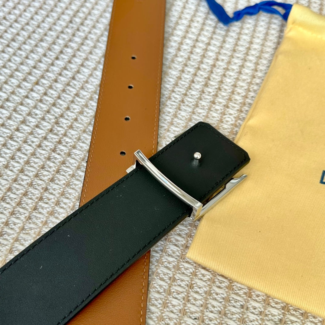 1:  1  High -quality head layer leather double -sided belt  1XE18P