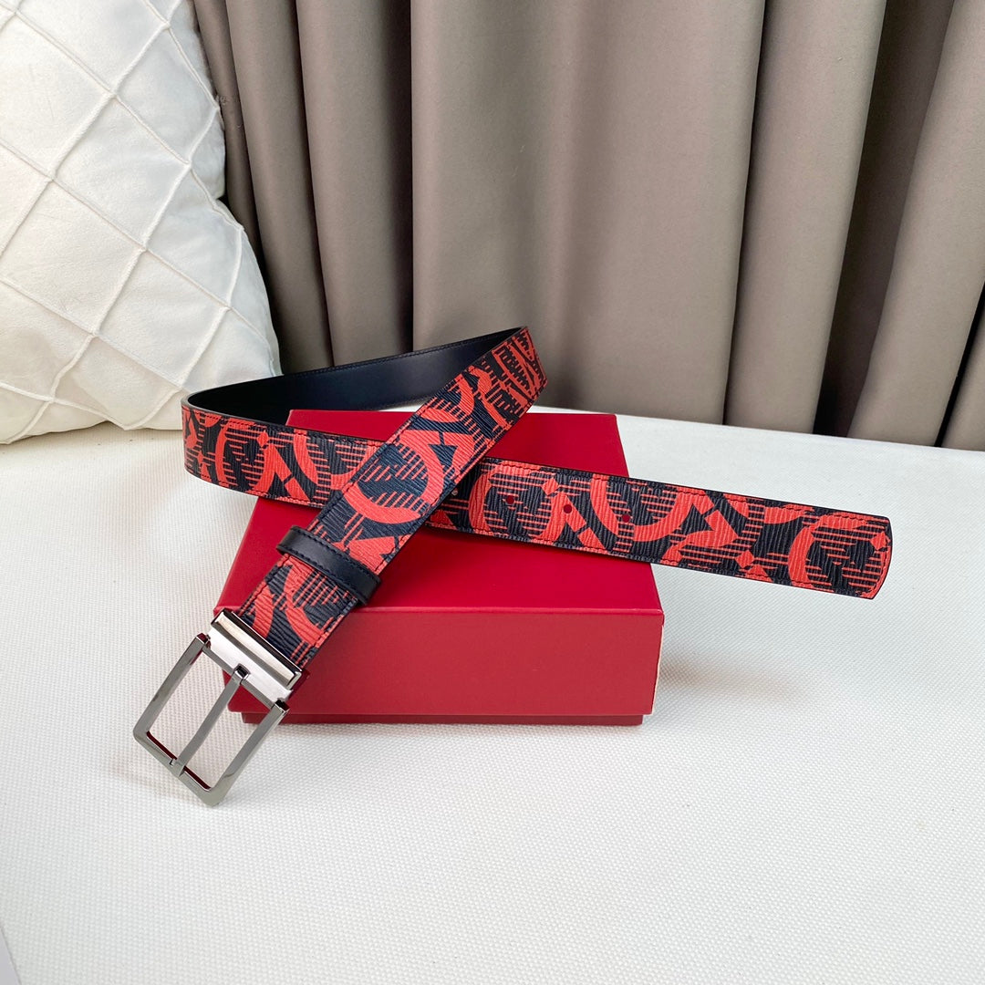 1: 1 High -quality head layer leather belt  1YA16P