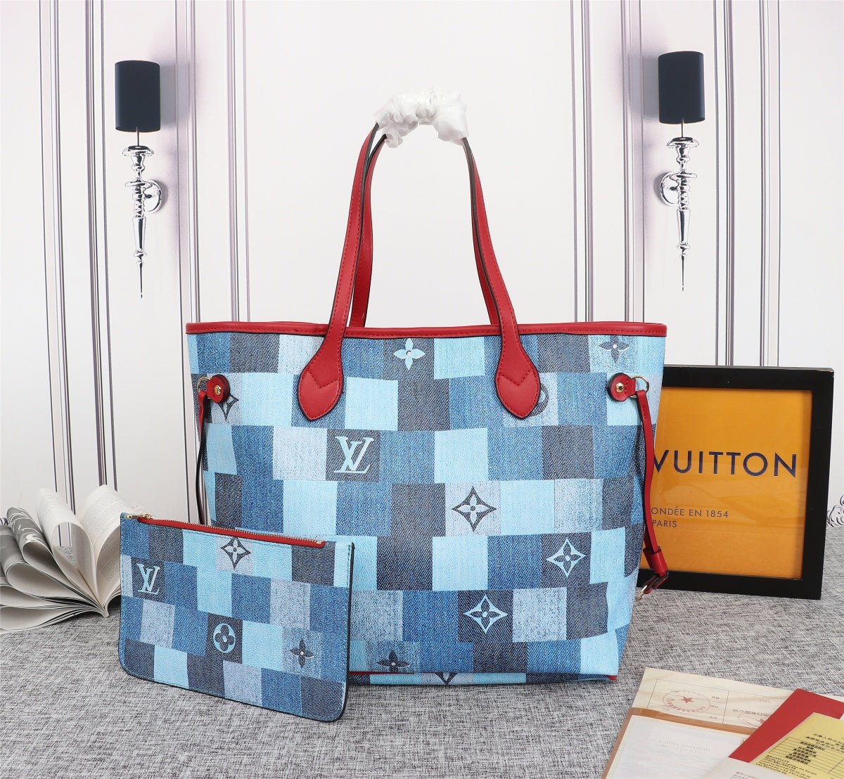 2XE90B ( fashion Denim material bag)