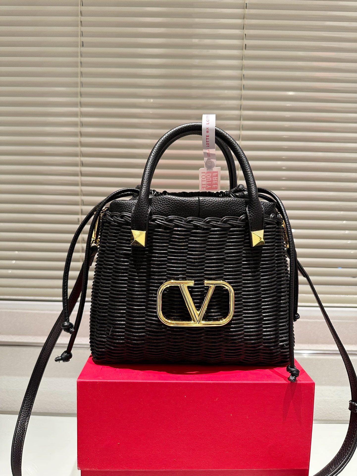 6XVL59B (fashion woven+ leather bag)